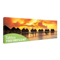 Tablou fosforescent Apus de soare tropical