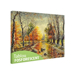 Tablou fosforescent Vine iarna!