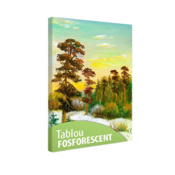 Tablou fosforescent Drumul spre padure