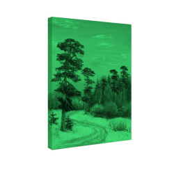 Tablou fosforescent Drumul spre padure