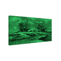 Tablou fosforescent Vecini cu iarna