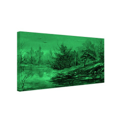 Tablou fosforescent Padurea in ape
