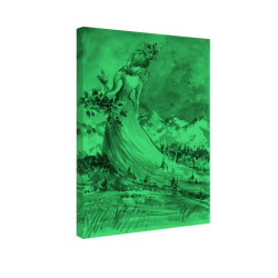 Tablou fosforescent Doamna Natura 