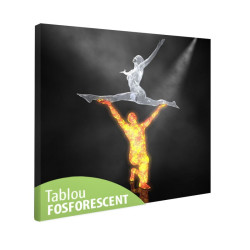 Tablou fosforescent Apa si foc 