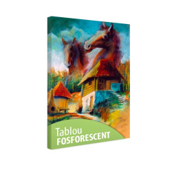 Tablou fosforescent Peisaj rural 