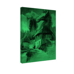 Tablou fosforescent Peisaj rural 