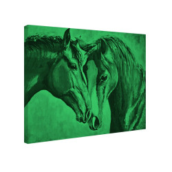 Tablou fosforescent Pereche de cai 