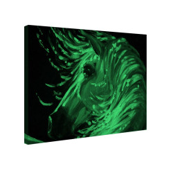 Tablou fosforescent Cal pictat 