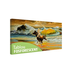 Tablou fosforescent Calarind pe malul apei 