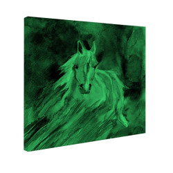 Tablou fosforescent Cal alb 