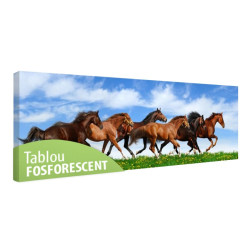 Tablou fosforescent Cai salbatici
