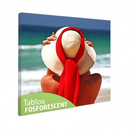 Tablou fosforescent Femeie pe plaja