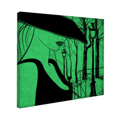 Tablou fosforescent Femeie in Paris