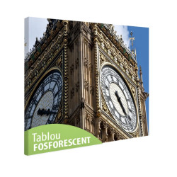 Tablou fosforescent Londra Big Ben, 20x30 cm