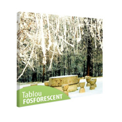 Tablou fosforescent Masa tacerii iarna
