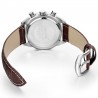 Ceas de mana barbatesc, Quartz, cronograf, 4.2 cm, curea piele, Megir