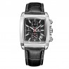Ceas barbatesc, Quartz, cronograf, afisaj analogic, 1.45 inch, piele, Megir