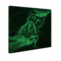 Tablou fosforescent Sarut 