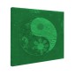 Tablou fosforescent Yin Yang fundal rosu Tablou fosforescent Yin Yang fundal rosu