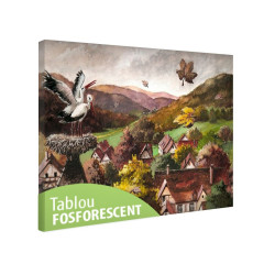Tablou fosforescent Sat alsacian 