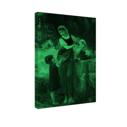 Tablou fosforescent Mama si copiii 
