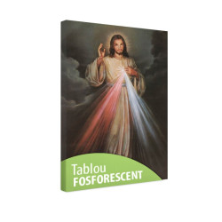Tablou fosforescent Milostivirea divina, 20x30 cm