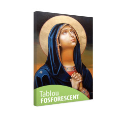 Tablou fosforescent Fecioara Maria plangand 