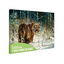 Tablou fosforescent Tigru siberian 
