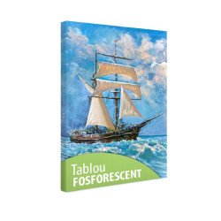 Tablou fosforescent Corabie cu panze 