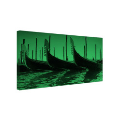 Tablou fosforescent Gondole in Venetia 