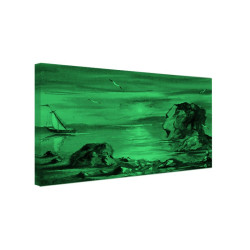 Tablou fosforescent Navigand spre apus 