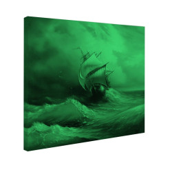 Tablou fosforescent Corabie pe furtuna