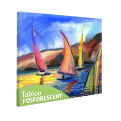 Tablou fosforescent Regata cu panze 