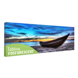 Tablou fosforescent Barca pe nisip 