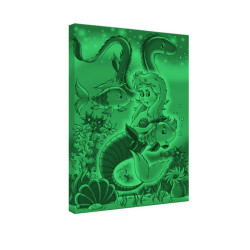 Tablou fosforescent mica Sirena