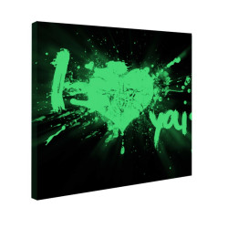 Tablou fosforescent I love you