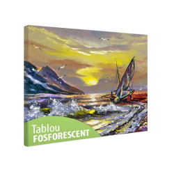 Tablou fosforescent Barca esuata 