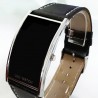 Ceas digital LED, unisex, afisaj rosu, calendar, dreptunghiular, negru