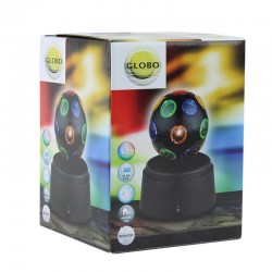 Glob LED 0.06W, efect disco, rotativ, diametru 9 cm