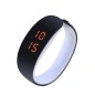 Ceas digital tip bratara, afisaj LED 12/24h, calendar, ABS, negru/alb Ceas digital tip bratara, afisaj LED 12/24h, calendar, ABS, negru/alb
