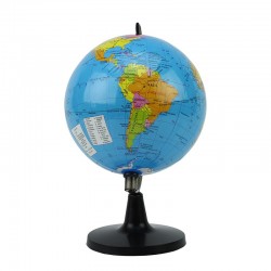 Glob pamantesc mic, cartografie politica in limba engleza, 14 cm