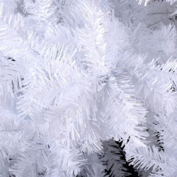 Brad de Craciun artificial alb Deluxe, suport inclus, inaltime 220 cm
