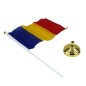 Steagul Romaniei, tricolor cu suport pentru birou, 15x21 cm