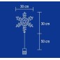 Decor fereastra cu Led-uri, fulg de zapada 30x30 cm, Home Decor fereastra cu Led-uri, fulg de zapada 30x30 cm, Home