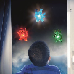 Ren LED multicolor, decor fereastra Craciun, fixare ventuza, 10 cm, Home