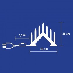 Lumanari decorative de Craciun, becuri tip flacara, Home
