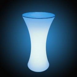 Masa cocktail LED RGB, iluminata 16 culori, control telecomanda, IP54, 110 cm