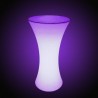 Masa cocktail LED RGB, iluminata 16 culori, control telecomanda, IP54, 110 cm