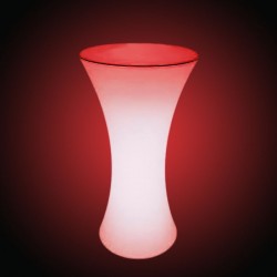 Masa cocktail LED RGB, iluminata 16 culori, control telecomanda, IP54, 110 cm