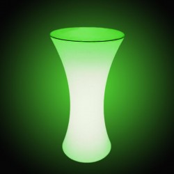 Masa cocktail LED RGB, iluminata 16 culori, control telecomanda, IP54, 110 cm
